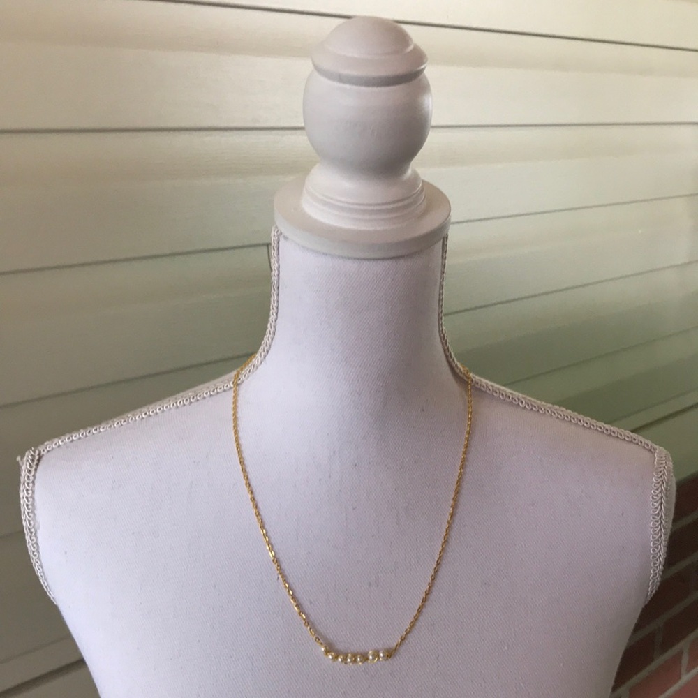 3/15💎 Handmade wire wrapped pearl necklace